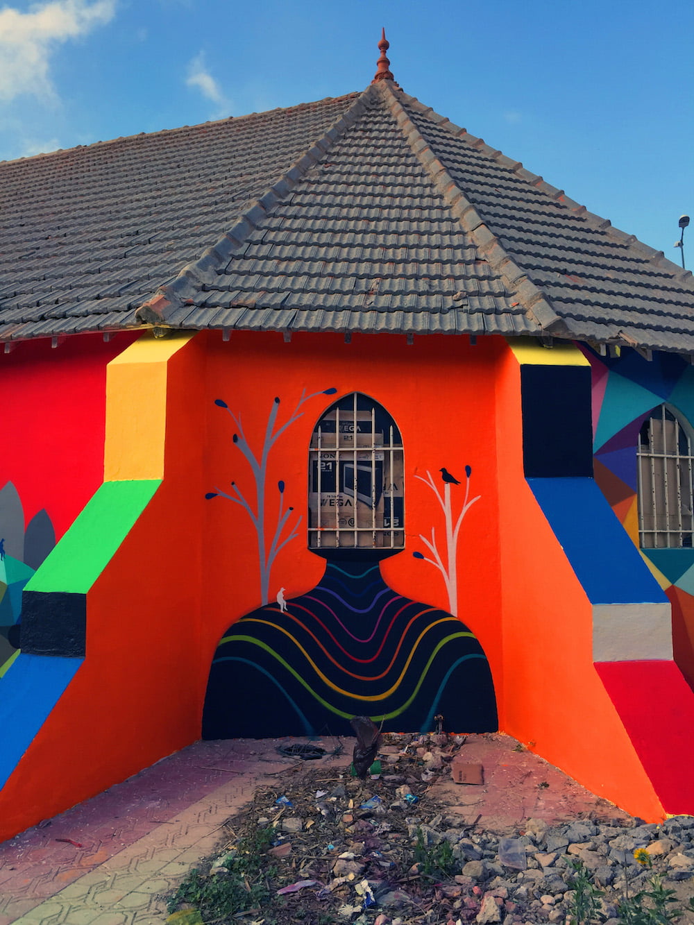 11 Mirages to Freedom: Moroccan church turned into vibrant geometric murals by Okuda San Miguel 