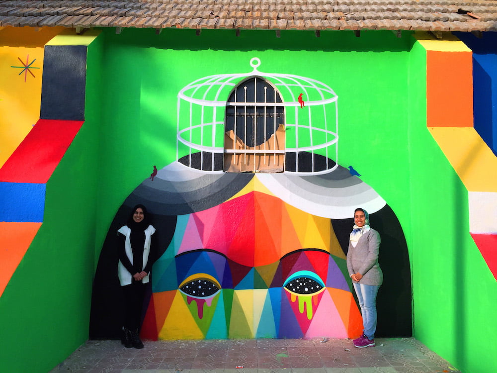 11 Mirages to Freedom: Moroccan church turned into vibrant geometric murals by Okuda San Miguel 