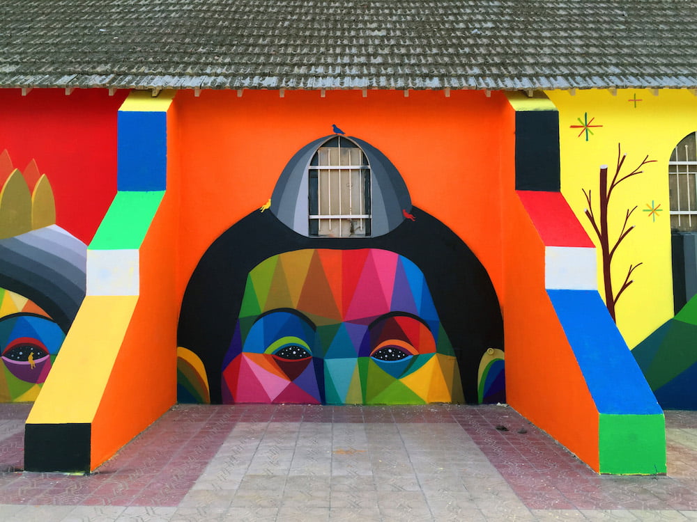 11 Mirages to Freedom: Moroccan church turned into vibrant geometric murals by Okuda San Miguel 