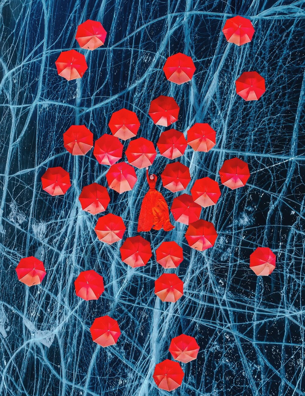 Baikal Fairytale: superb fashion photography series on the frozen waters of Lake Baikal by Kristina Makeeva