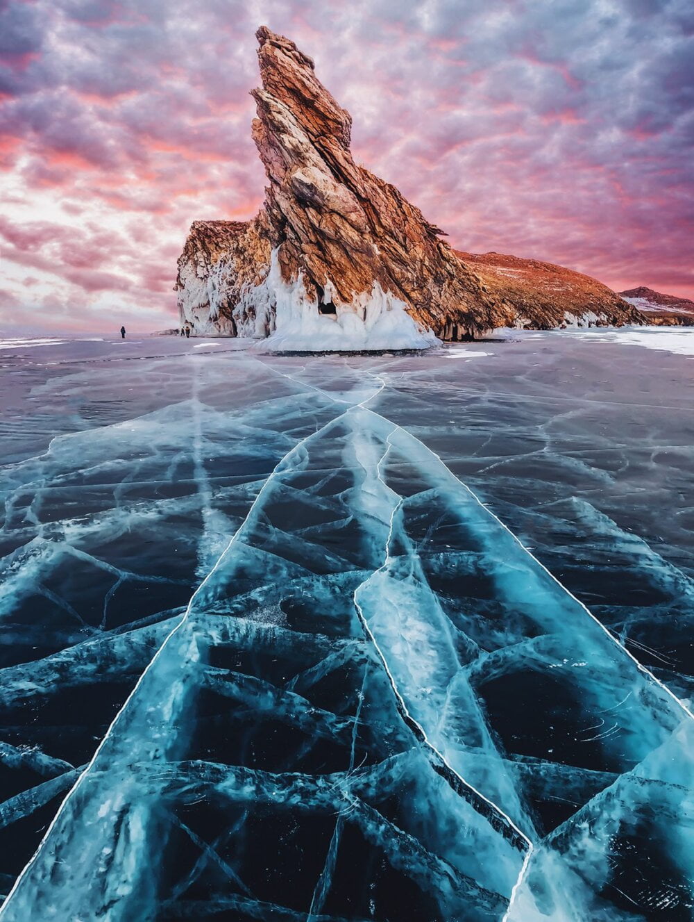 Baikal Fairytale: superb fashion photography series on the frozen waters of Lake Baikal by Kristina Makeeva