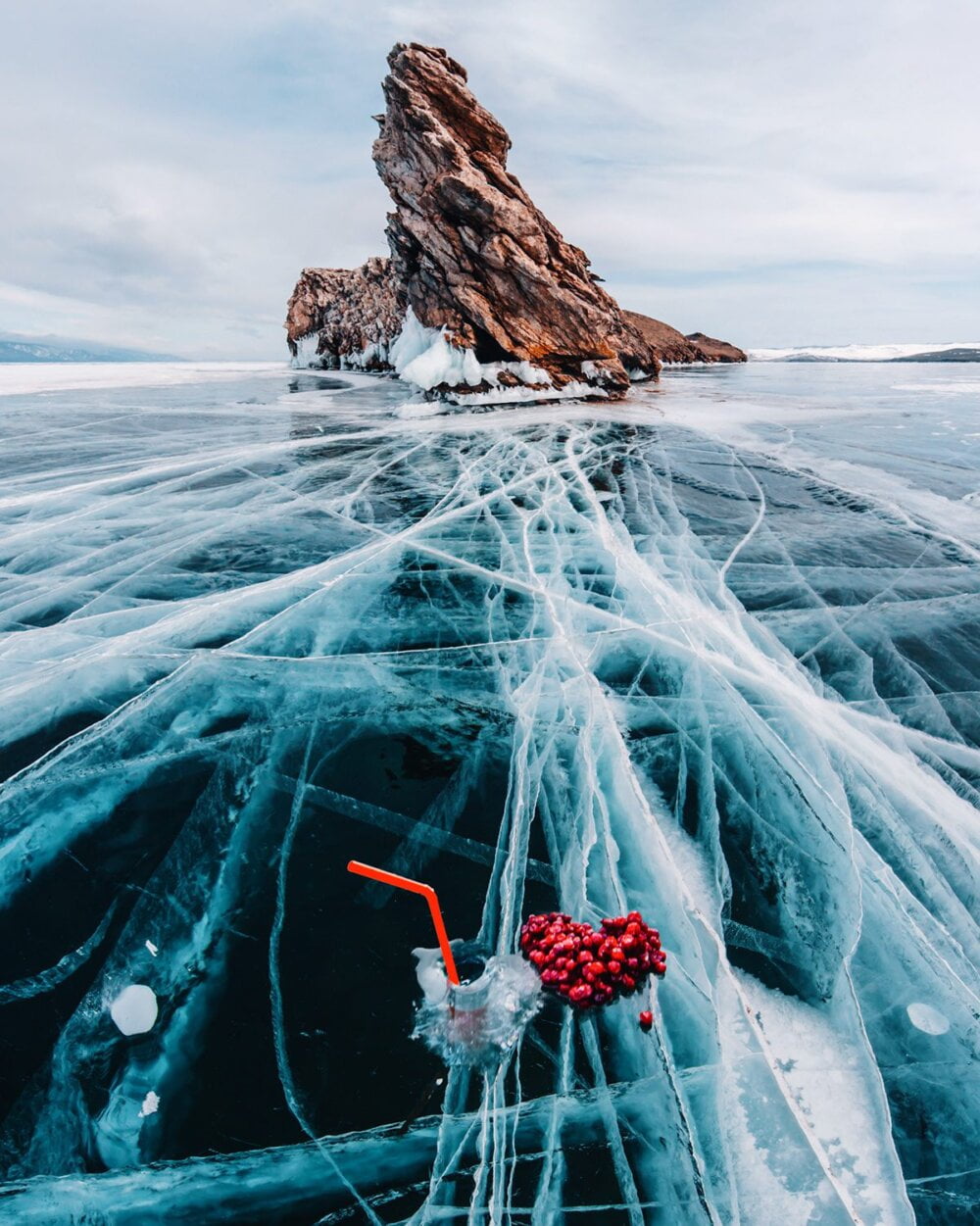 Baikal Fairytale: superb fashion photography series on the frozen waters of Lake Baikal by Kristina Makeeva