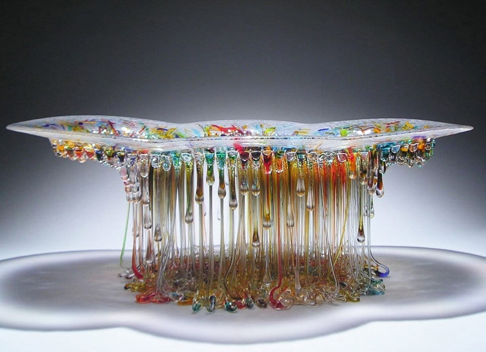 Amazingly Sculptural Jellyfish Dripping Glass Centerpieces By Daniela Forti 1