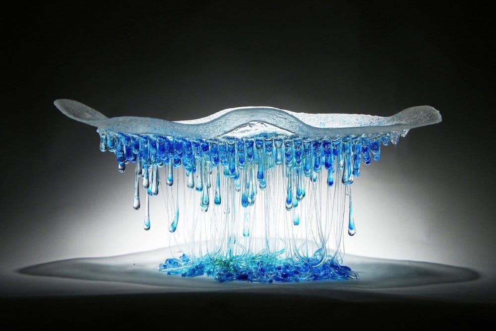 Amazingly Sculptural Jellyfish Dripping Glass Centerpieces By Daniela Forti 4