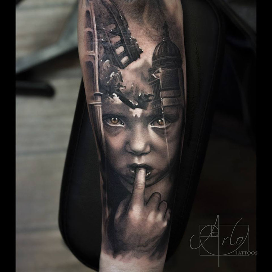Amazingly Surrealist 3d Tattoos By Arlo Dicristina 12