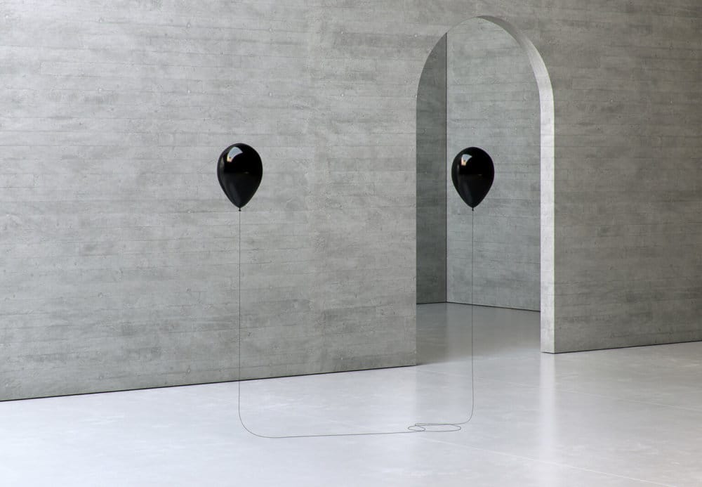 Bb Floating Black Balloons Installations By Tadao Cern 7