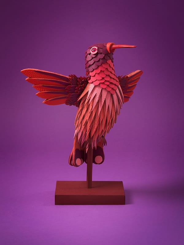 Colorful Sculptures Of Wild Animals Made From Leftover Pieces Of Leather By Lucie Thomas And Thibault Zimmermann 14