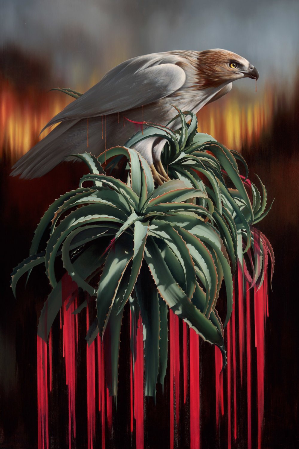 Fauna And Flora Elements Blended Into Surrealist Paintings By Josie Morway 1