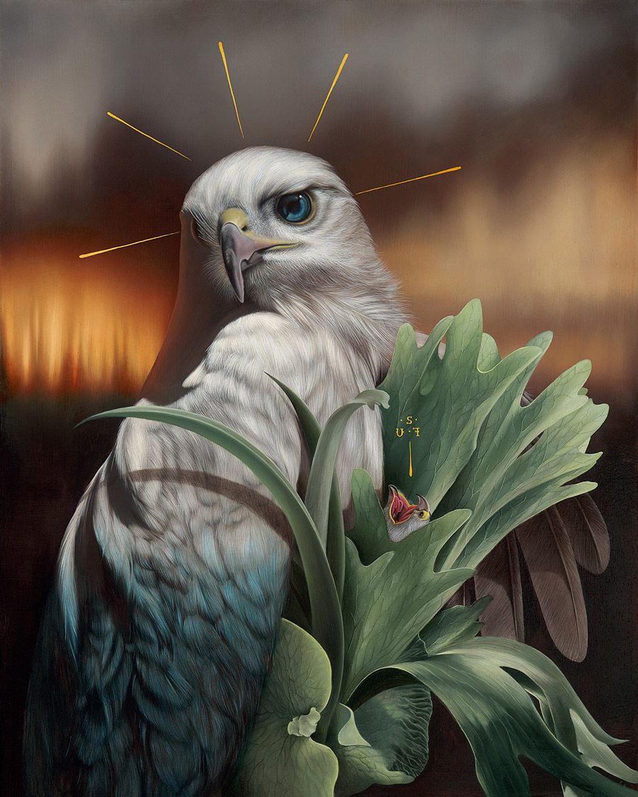 Fauna And Flora Elements Blended Into Surrealist Paintings By Josie Morway 10