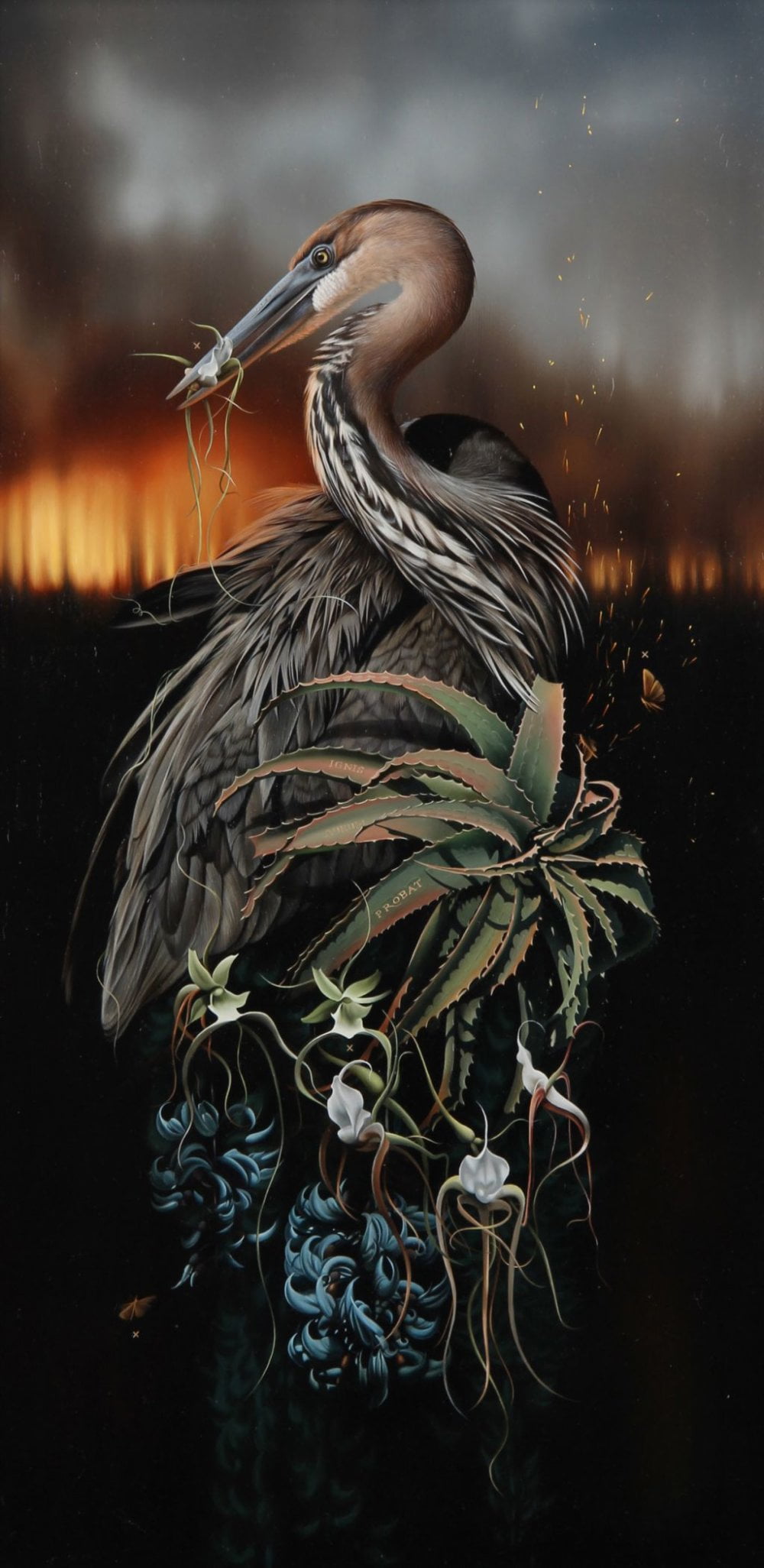 Fauna And Flora Elements Blended Into Surrealist Paintings By Josie Morway 3