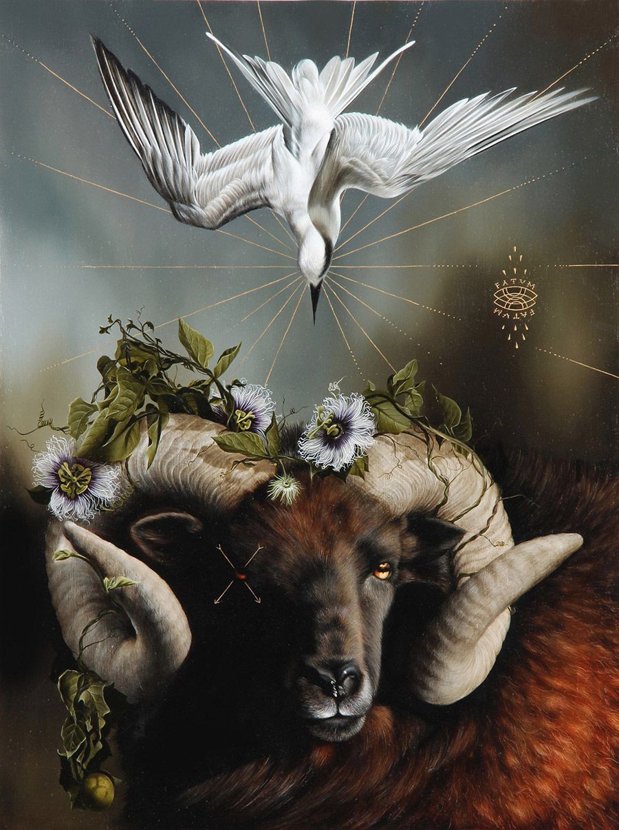 Fauna And Flora Elements Blended Into Surrealist Paintings By Josie Morway 4