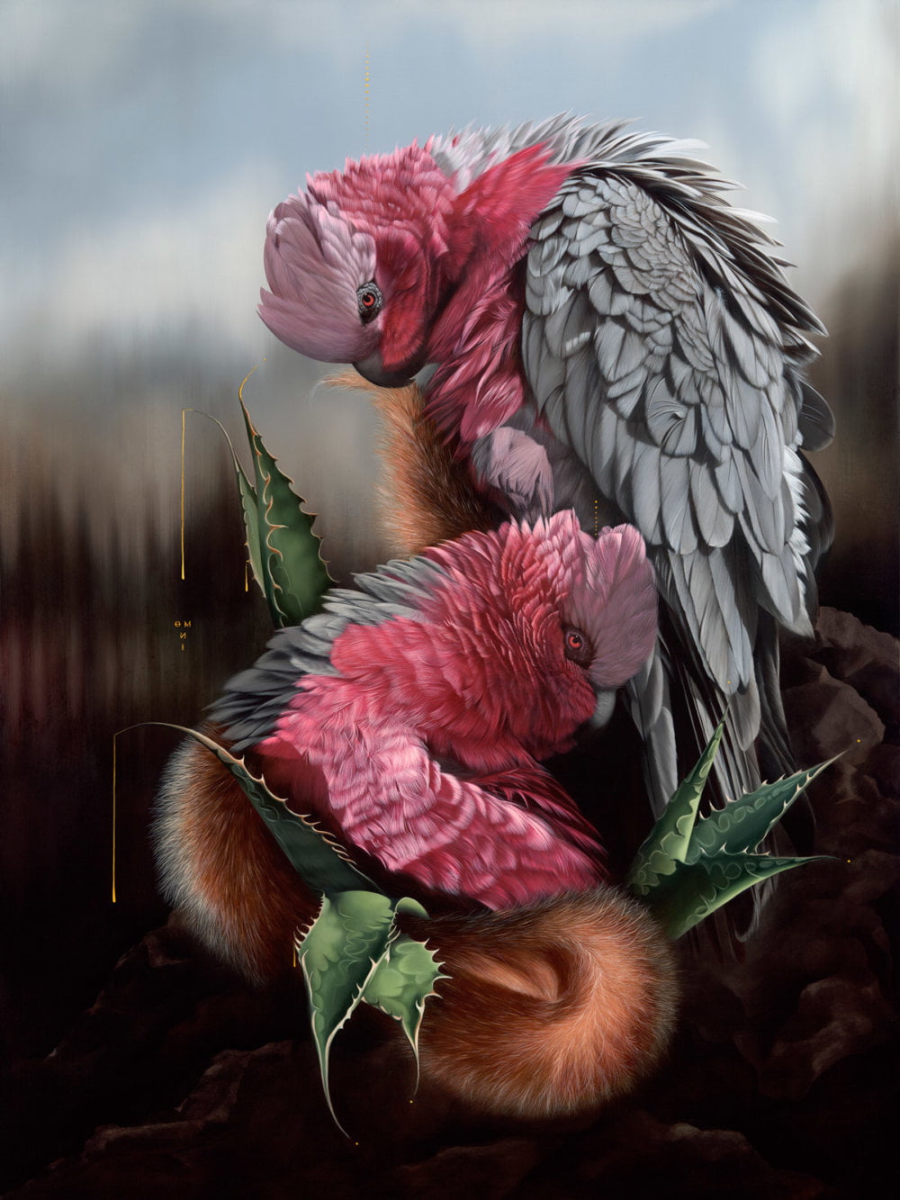 Fauna And Flora Elements Blended Into Surrealist Paintings By Josie Morway 6