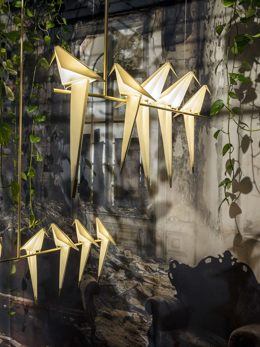 Perch Light Gorgeous Origami Bird Lamps By Umut Yamac 1