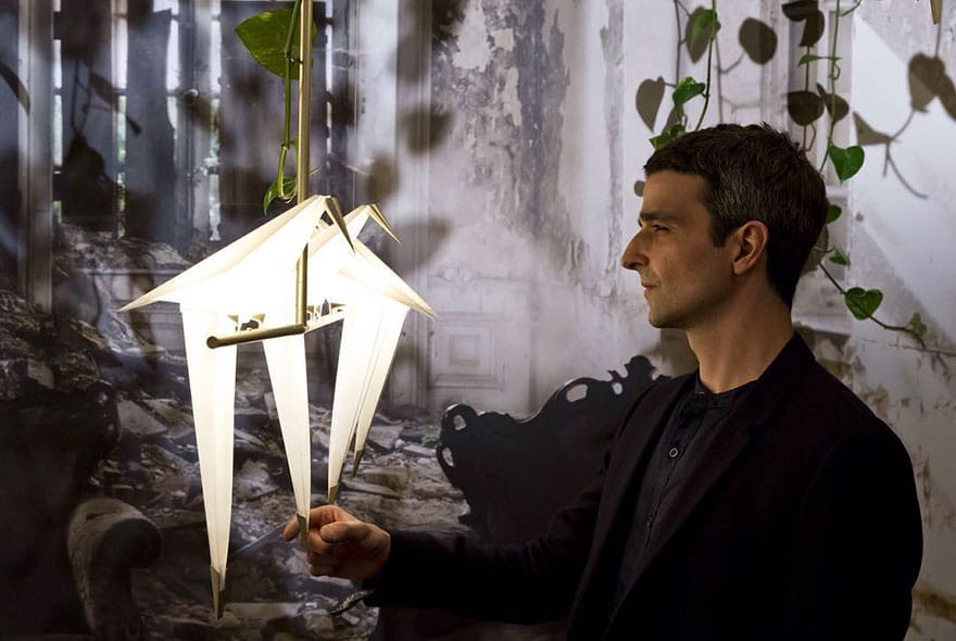 Perch Light Gorgeous Origami Bird Lamps By Umut Yamac 3