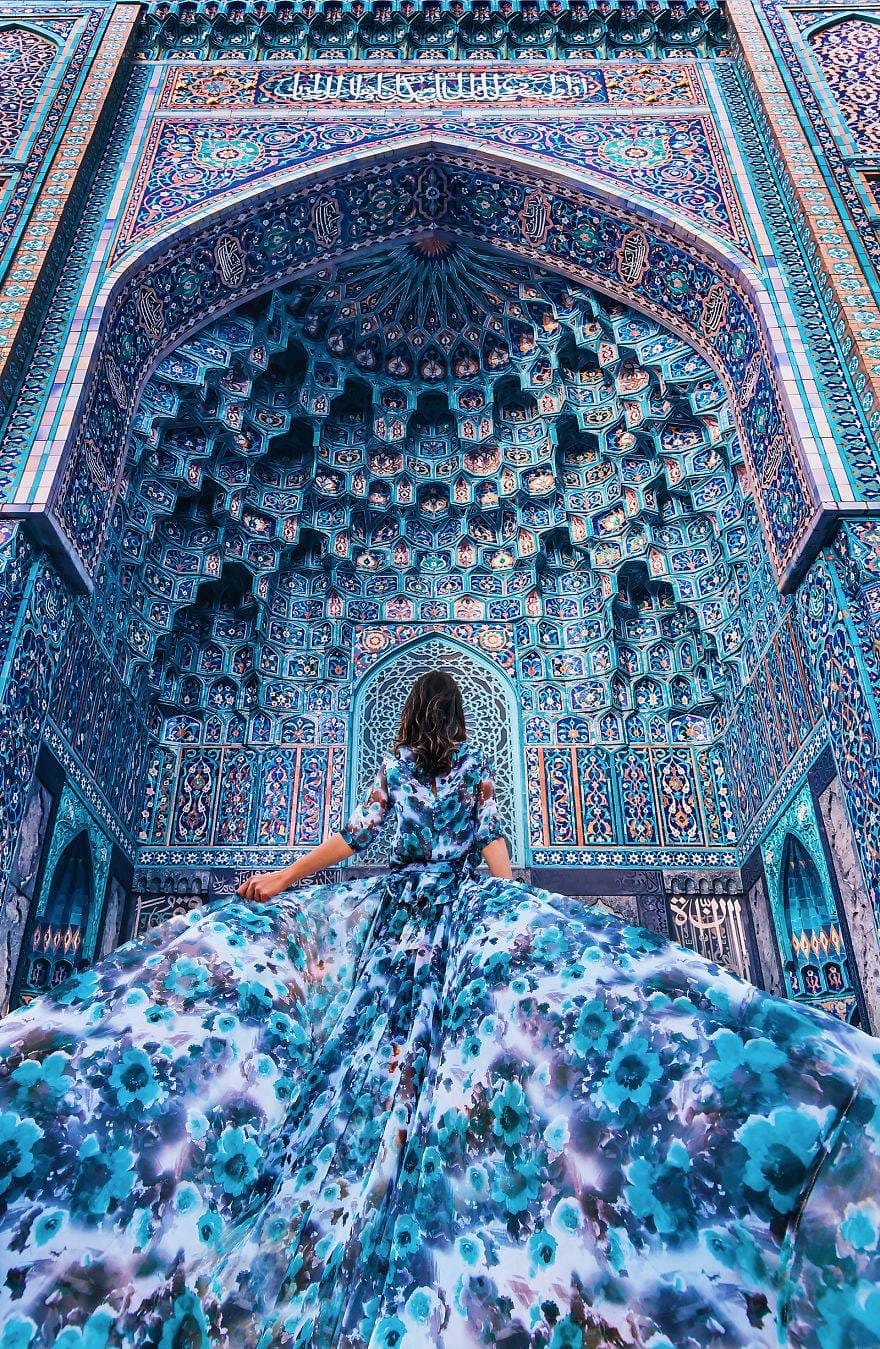 Sublime Photos Of Girls In Ethereal Dresses Against Gorgeous Scenarios Around The World By Kristina Makeeva 1