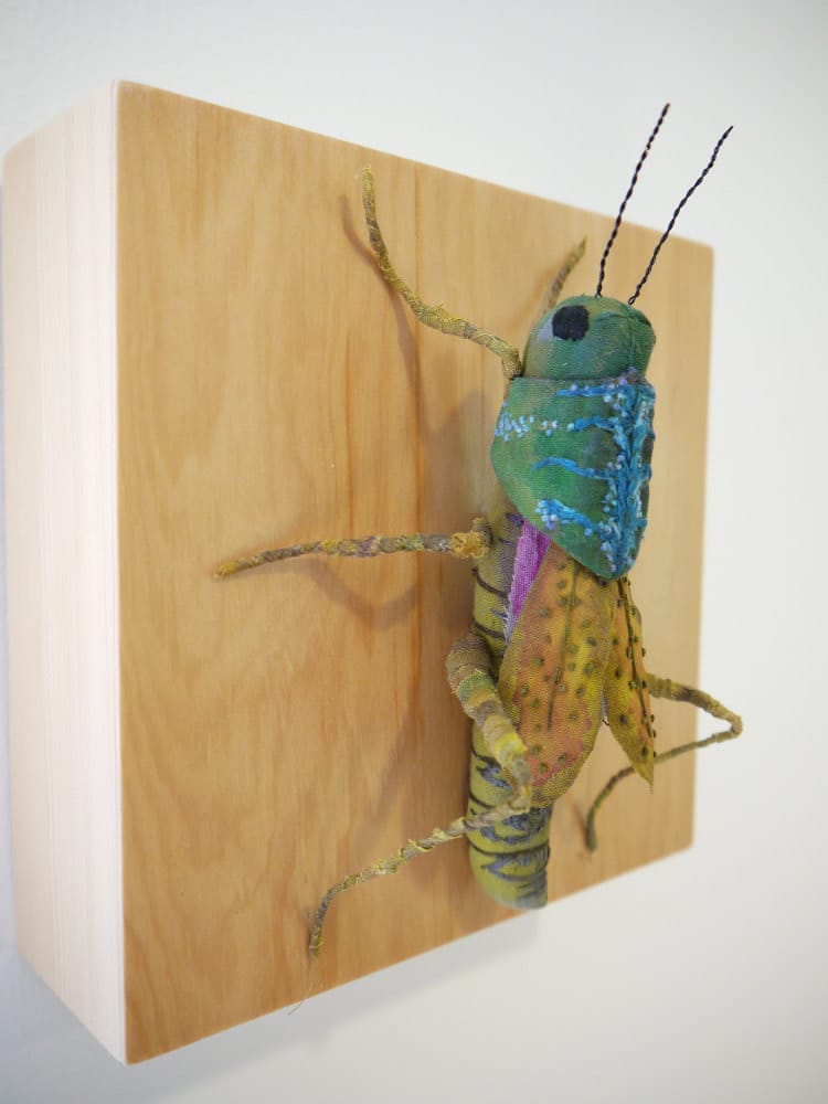 Textile Sculptures Of Moths Butterflies And Other Insects Made With Fabric And Embroidery By Yumi Okita 25