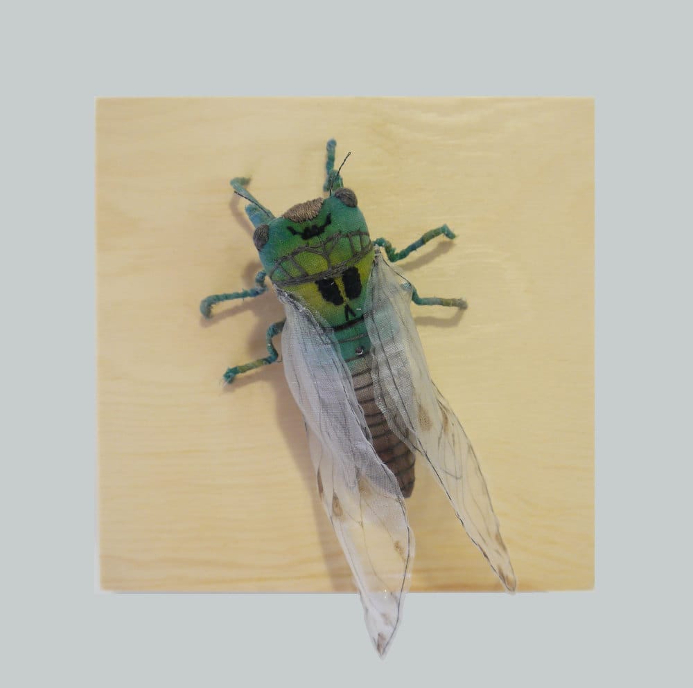 Textile Sculptures Of Moths Butterflies And Other Insects Made With Fabric And Embroidery By Yumi Okita 27