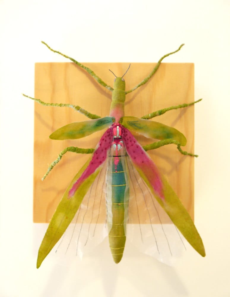 Textile Sculptures Of Moths Butterflies And Other Insects Made With Fabric And Embroidery By Yumi Okita 29