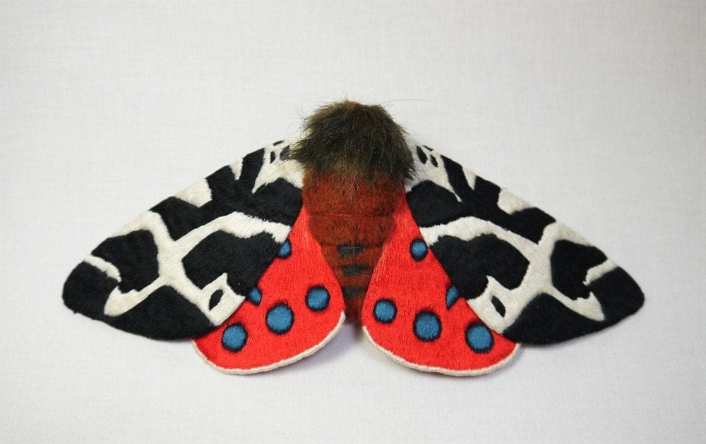 Textile Sculptures Of Moths Butterflies And Other Insects Made With Fabric And Embroidery By Yumi Okita 38