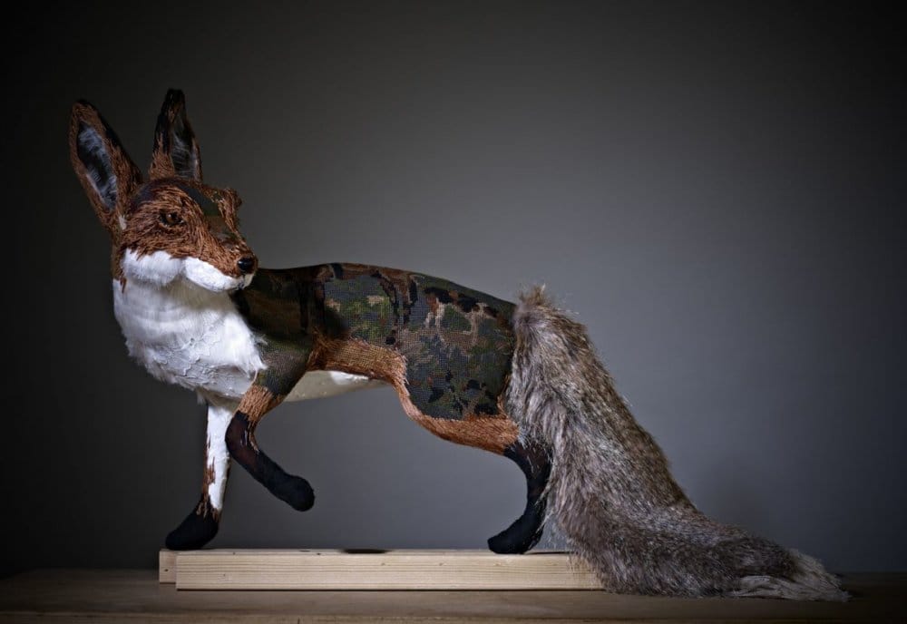 Textile Taxidermy Sculptures Of Animals Made With Antique Fabrics By Donya Coward 15