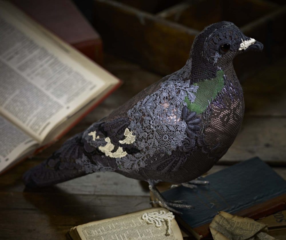 Textile Taxidermy Sculptures Of Animals Made With Antique Fabrics By Donya Coward 20