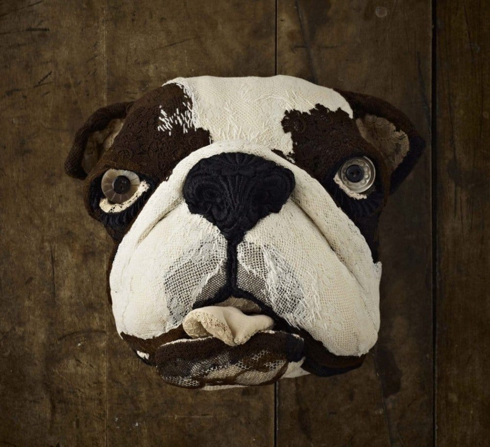 Textile Taxidermy Sculptures Of Animals Made With Antique Fabrics By Donya Coward 7