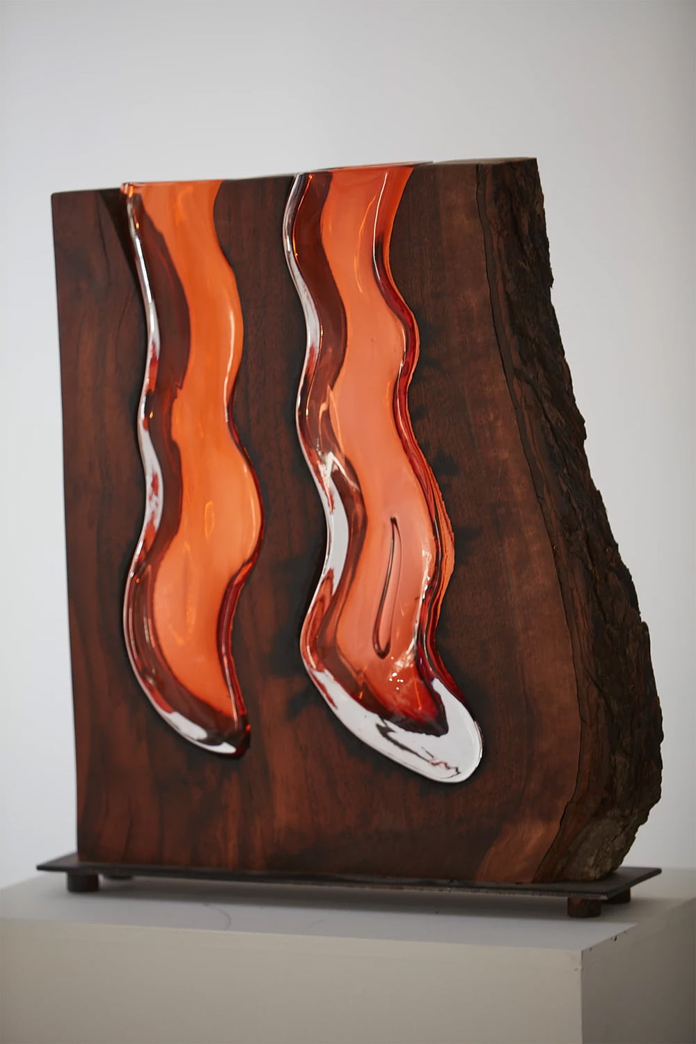 Wood Glass Glass Vases Shaped Into Wooden Enclosures By Scott Slagerman 5