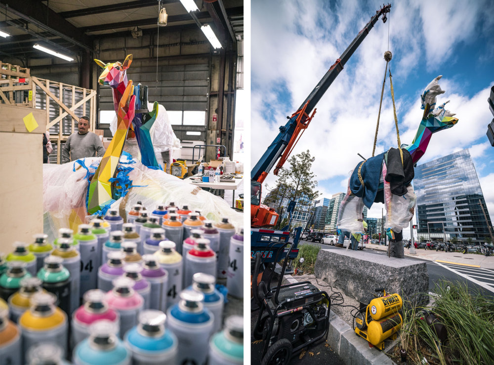 Air Sea And Land An Urban Intervention With Colorful Low Poly Sculptures By Okuda San Miguel 6