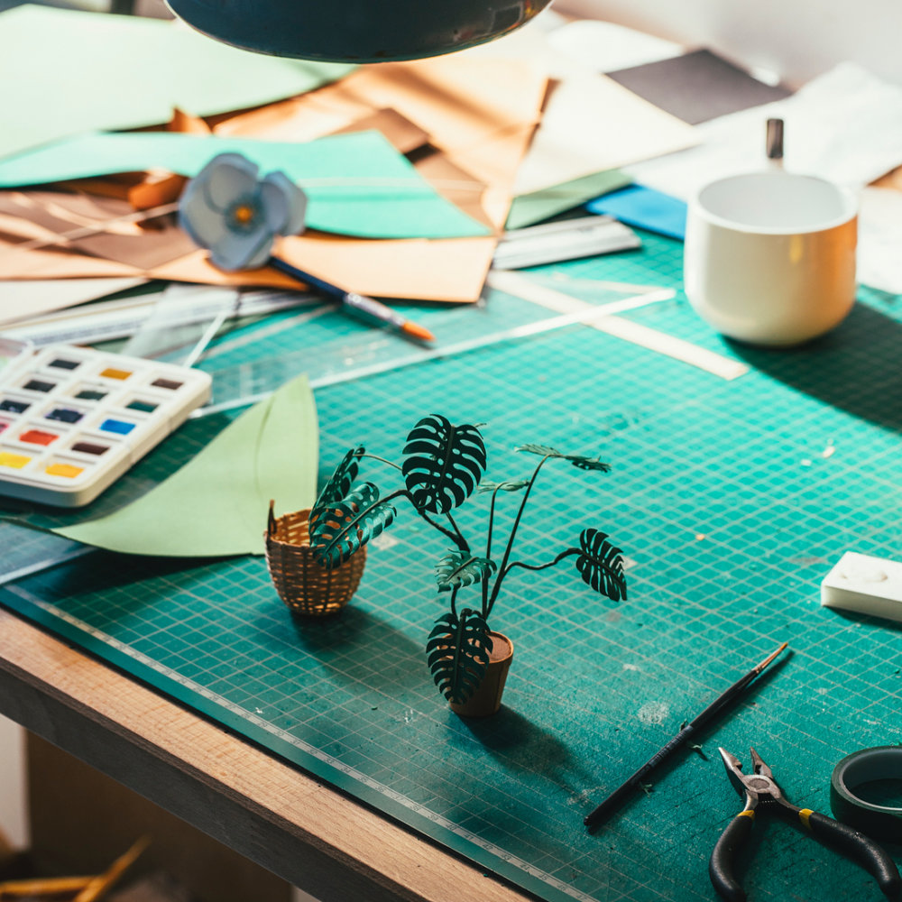 Cute Paper Plants In Miniature By Raya Sader Bujana 2