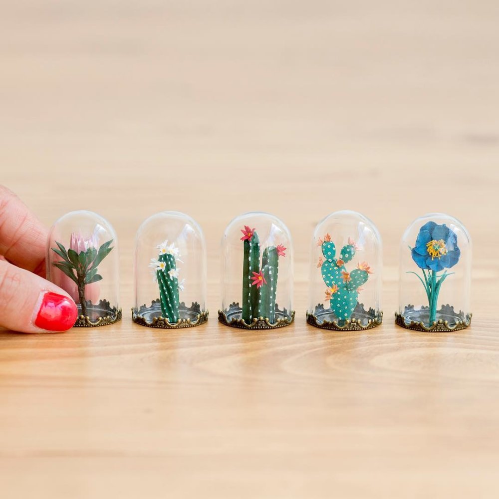 Cute Paper Plants In Miniature By Raya Sader Bujana 3