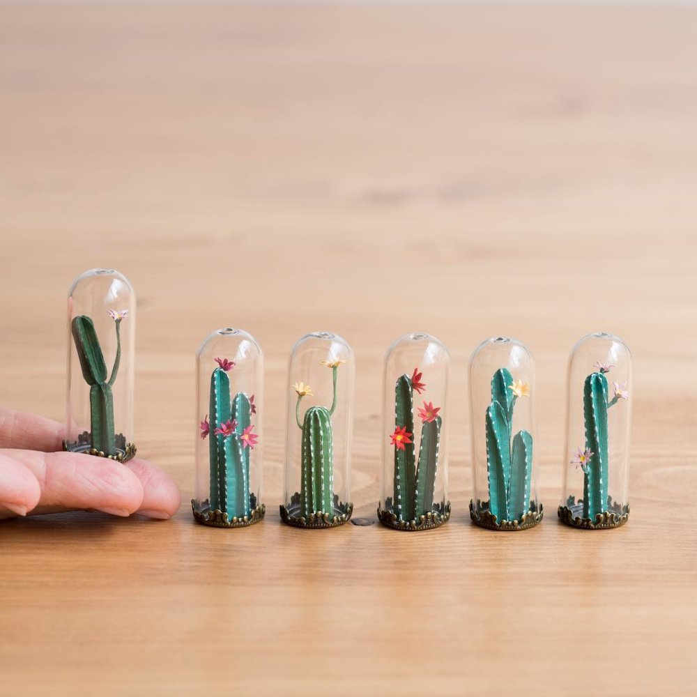 Cute Paper Plants In Miniature By Raya Sader Bujana 8