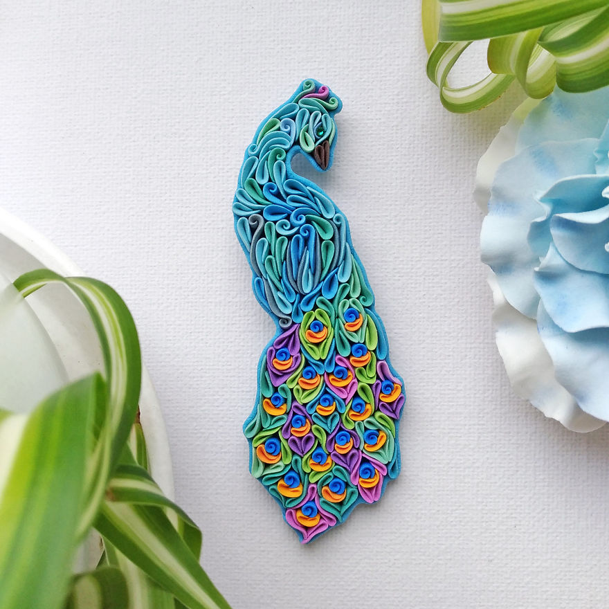 Gorgeous Animal Polymer Clay Jewelry Of With Colorful Patterns By Alisa Laryushkina 11