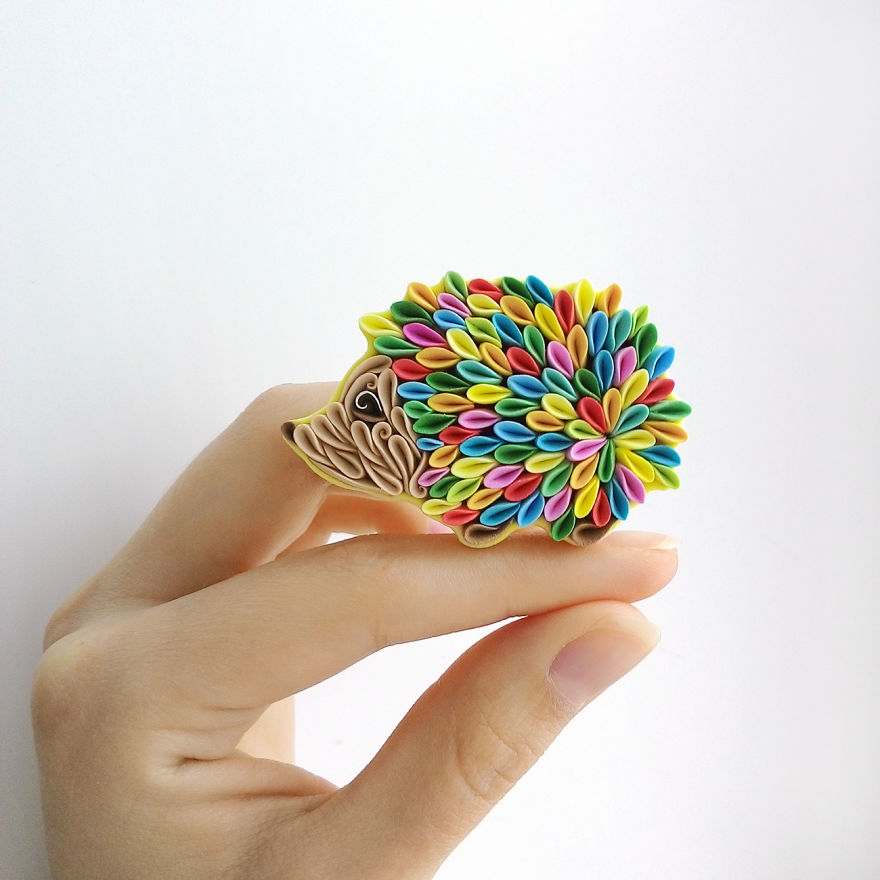 Gorgeous Animal Polymer Clay Jewelry Of With Colorful Patterns By Alisa Laryushkina 2