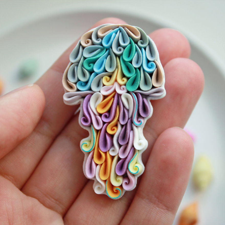Gorgeous Animal Polymer Clay Jewelry Of With Colorful Patterns By Alisa Laryushkina 24