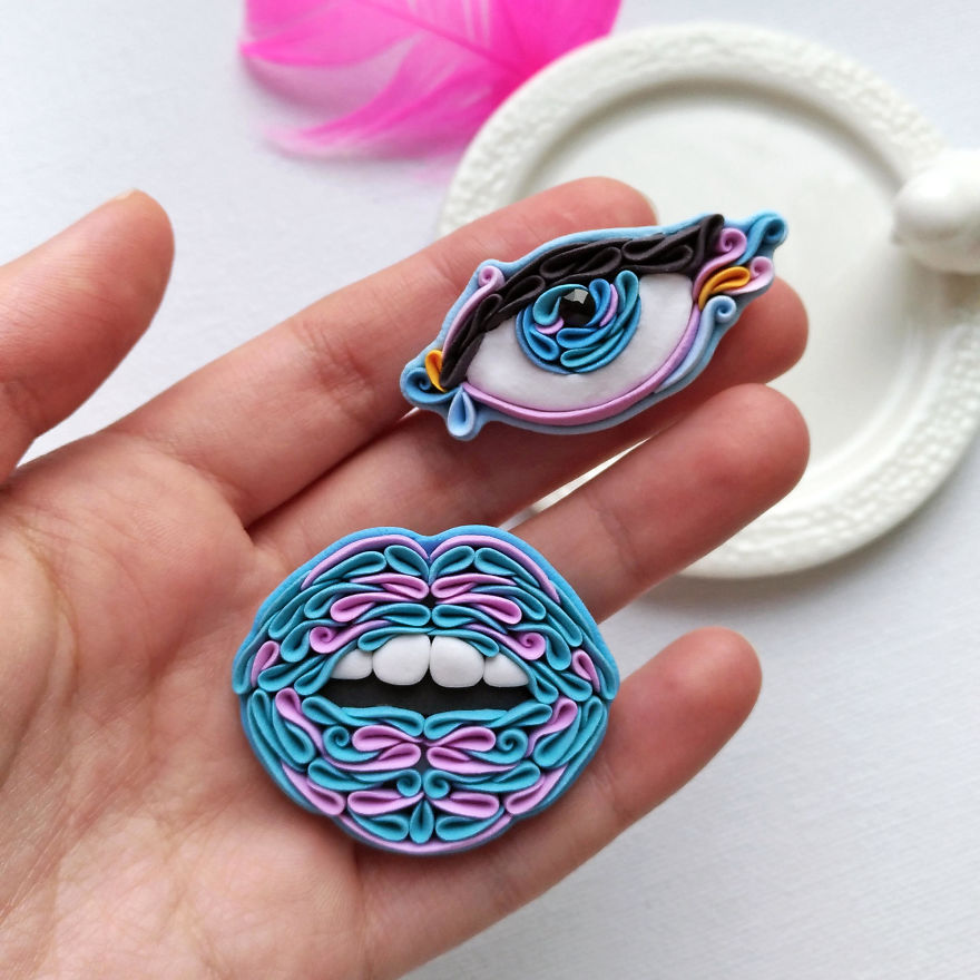 Gorgeous Animal Polymer Clay Jewelry Of With Colorful Patterns By Alisa Laryushkina 40