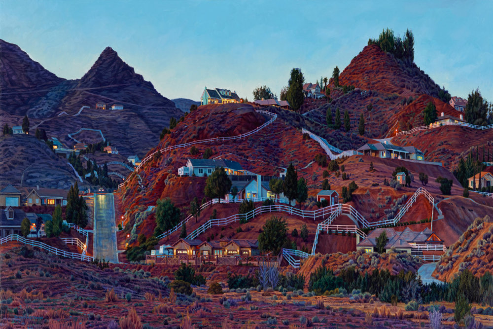 Lush Hyper Realistic Urban Landscape Paintings By Seth Armstrong 5