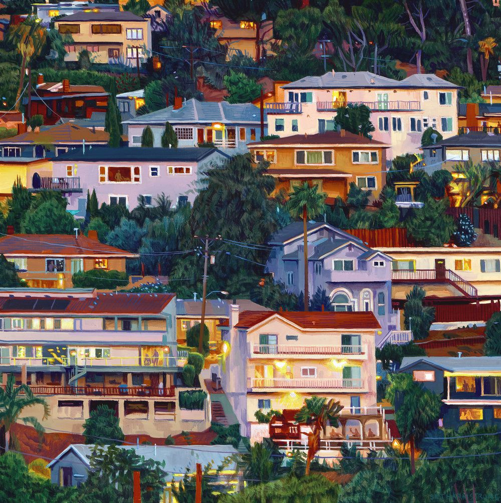 Lush Hyper Realistic Urban Landscape Paintings By Seth Armstrong 7