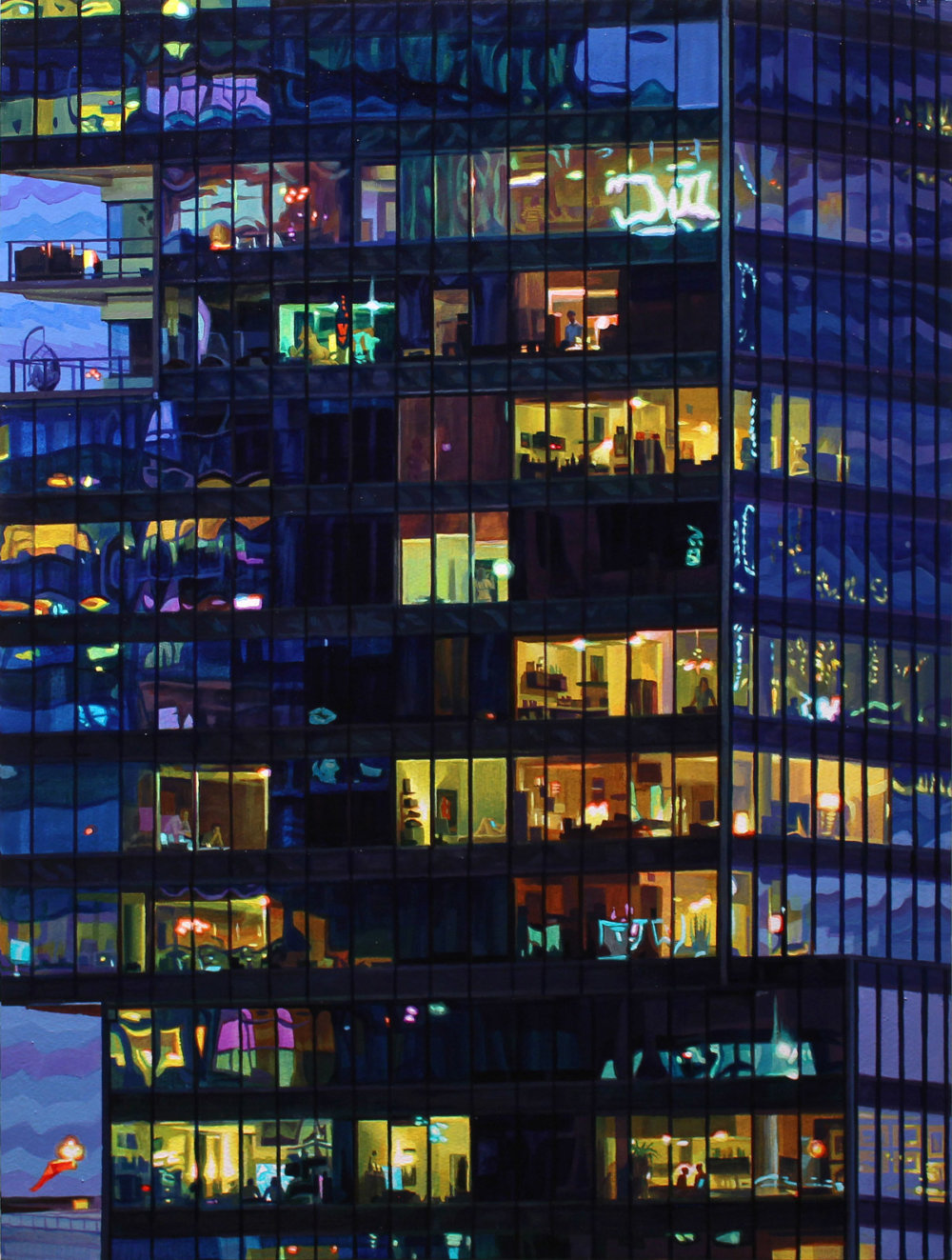 Lush Hyper Realistic Urban Landscape Paintings By Seth Armstrong 9