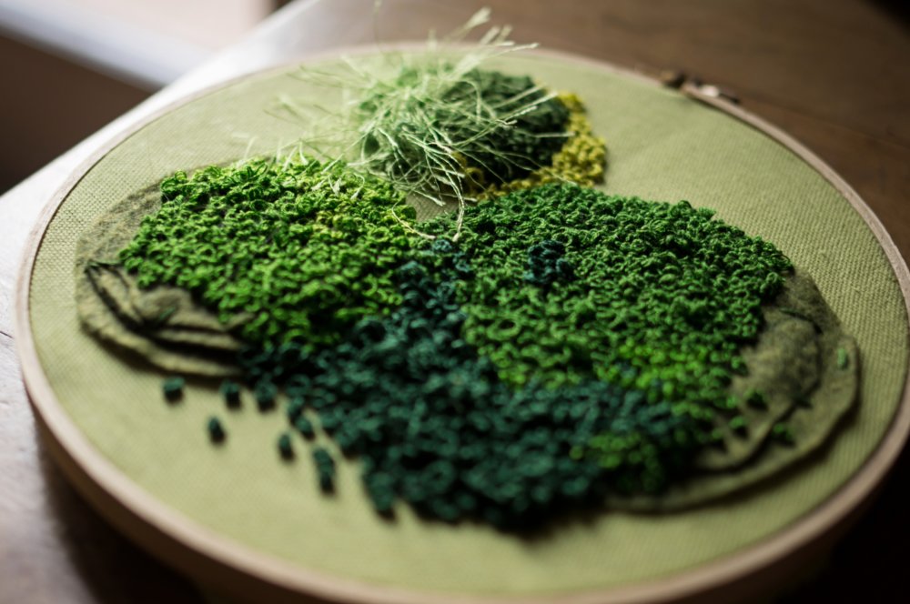 Showy And Intricate Moss Embroideries By Emma Mattson 12