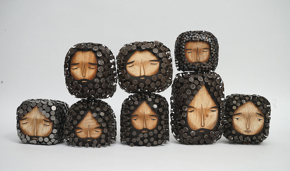 Stunningly Figurative Wood Sculptures Pierced With Hundreds Of Nails By Jaime Molina 16