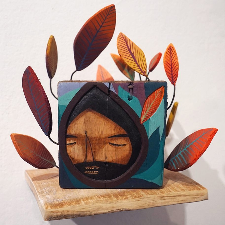 Stunningly Figurative Wood Sculptures Pierced With Hundreds Of Nails By Jaime Molina 3