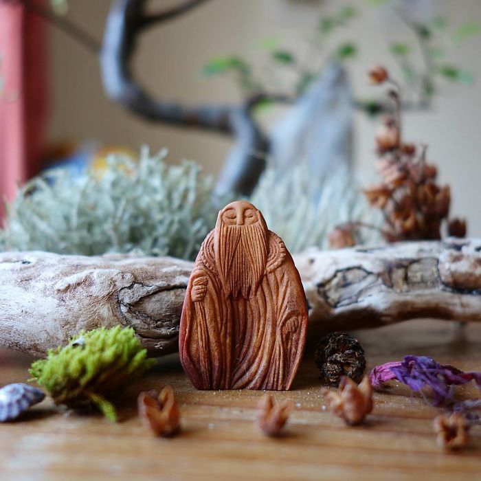 Superb Figurative Sculptures Made From Avocado Pits By Jan Campbell 14