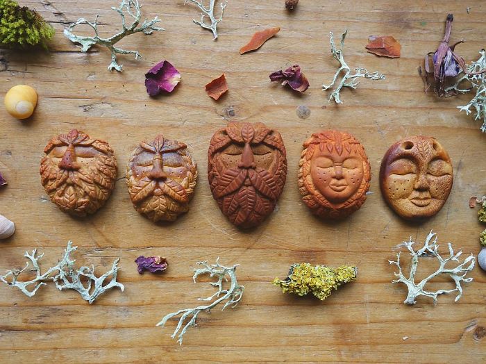 Superb Figurative Sculptures Made From Avocado Pits By Jan Campbell 26