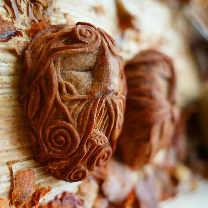 Superb Figurative Sculptures Made From Avocado Pits By Jan Campbell 36