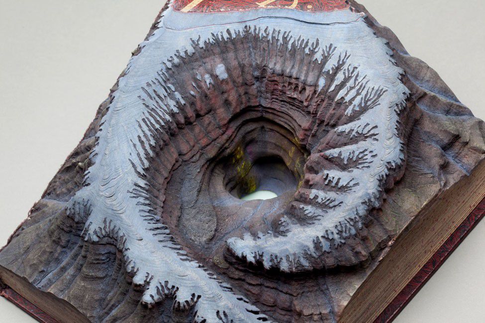 Artist Guy Laramee Turns Old Books Into Stunningly Natural Landscape Sculptures 2