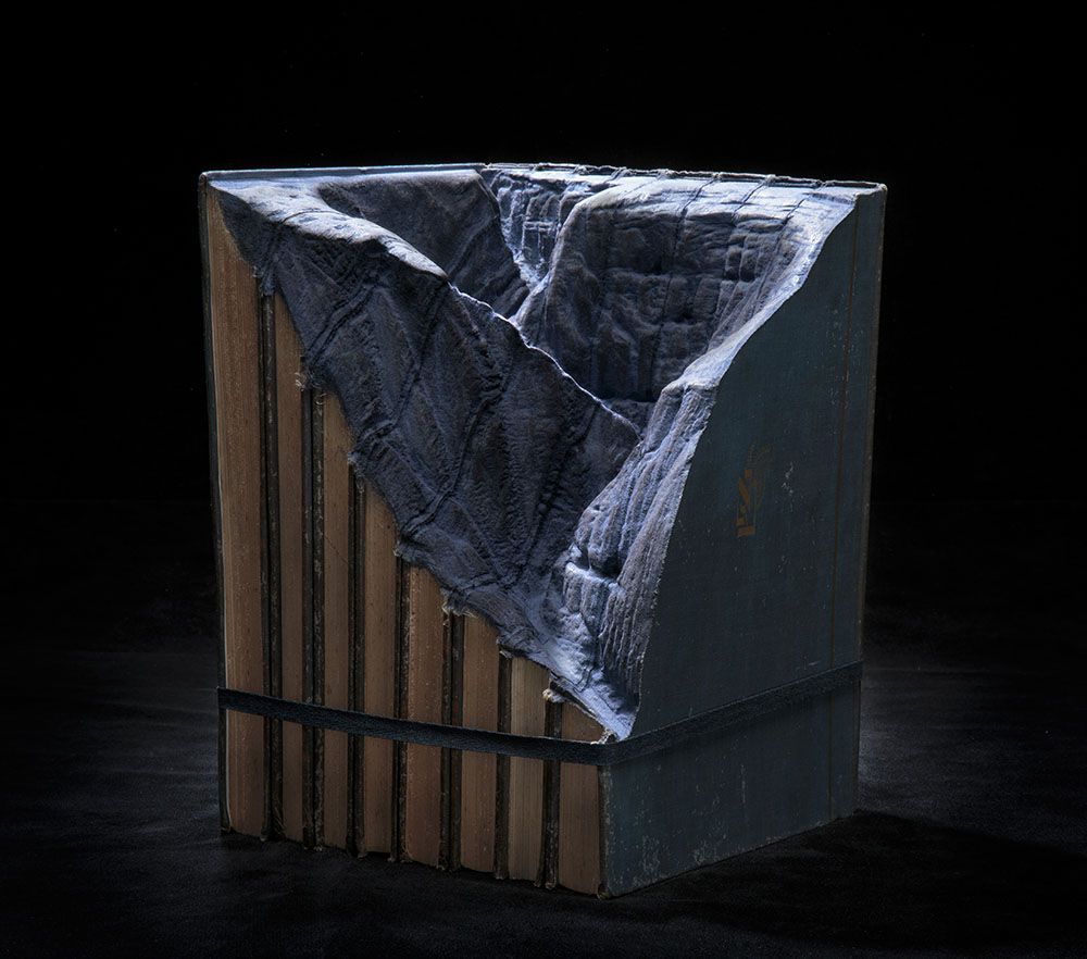 Artist Guy Laramee Turns Old Books Into Stunningly Natural Landscape Sculptures 21