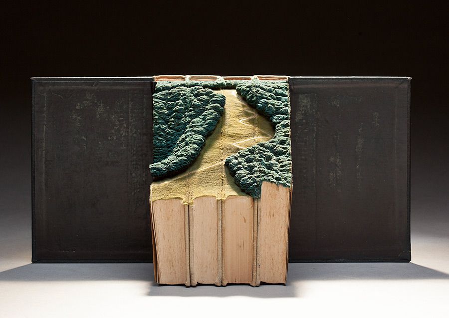 Artist Guy Laramee Turns Old Books Into Stunningly Natural Landscape Sculptures 28