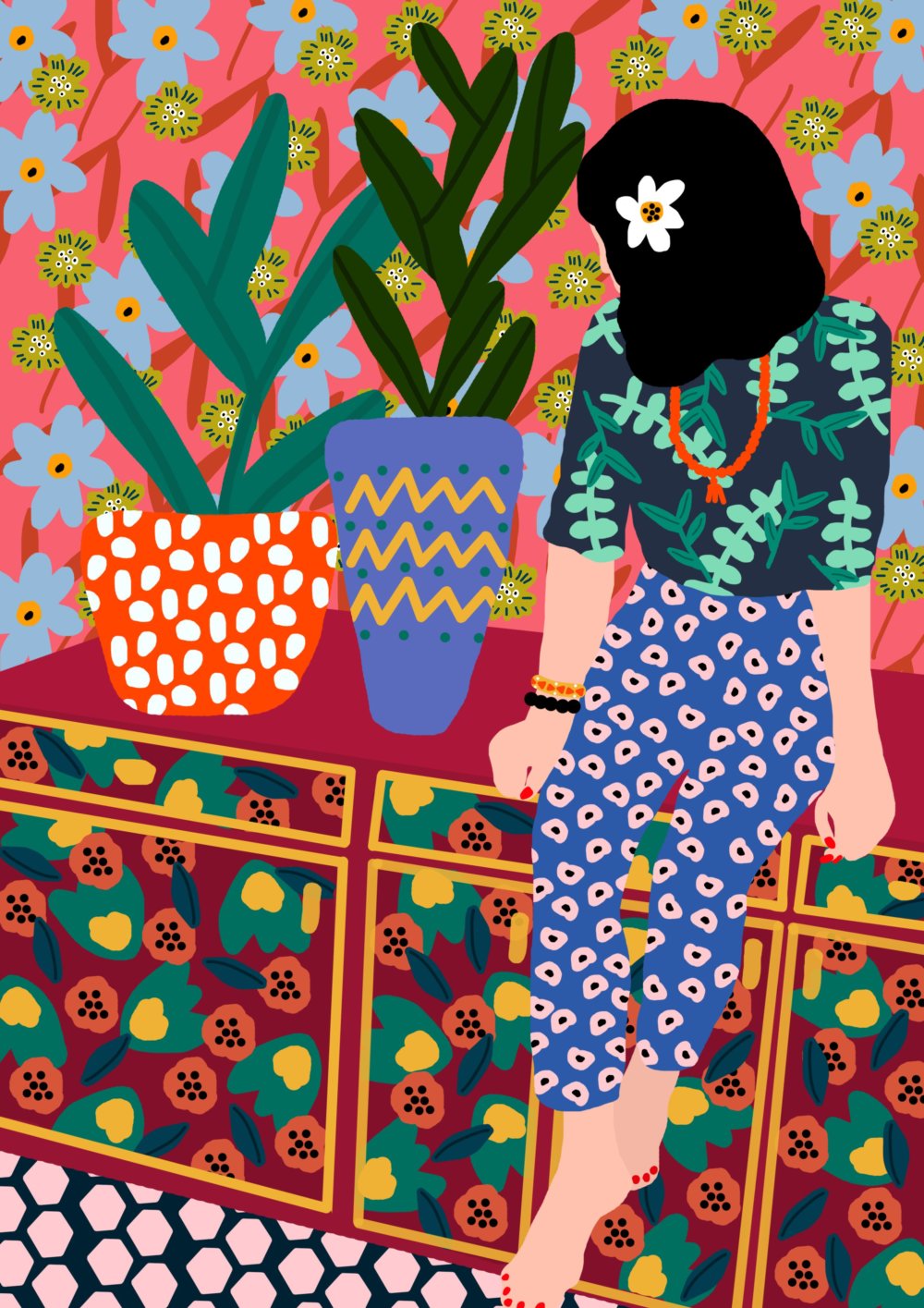 Gorgeous And Colorful Floral Illustrations By Rafaela Mascaro 3