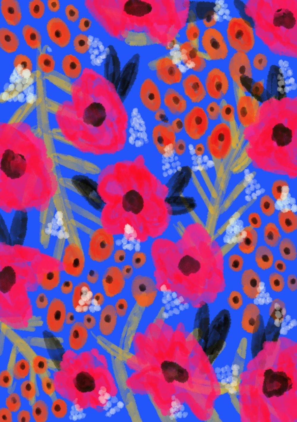 Gorgeous And Colorful Floral Illustrations By Rafaela Mascaro 6