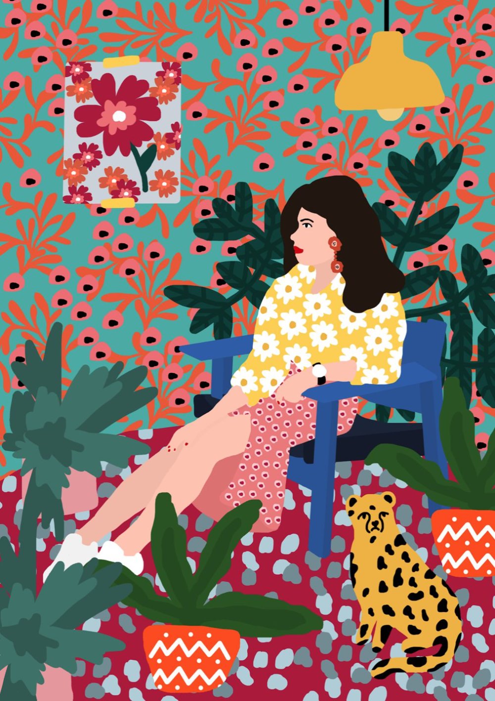 Gorgeous And Colorful Floral Illustrations By Rafaela Mascaro 8
